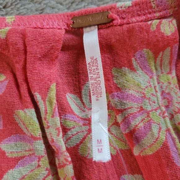 Free People Indigo Molly Floral Tunic size medium - Picture 9 of 13